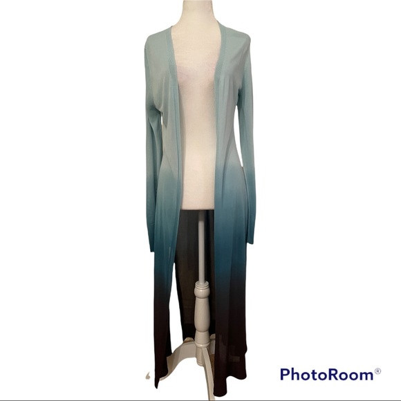 White House Black Market Sweaters - White House Black Market Ombré Duster Cardigan